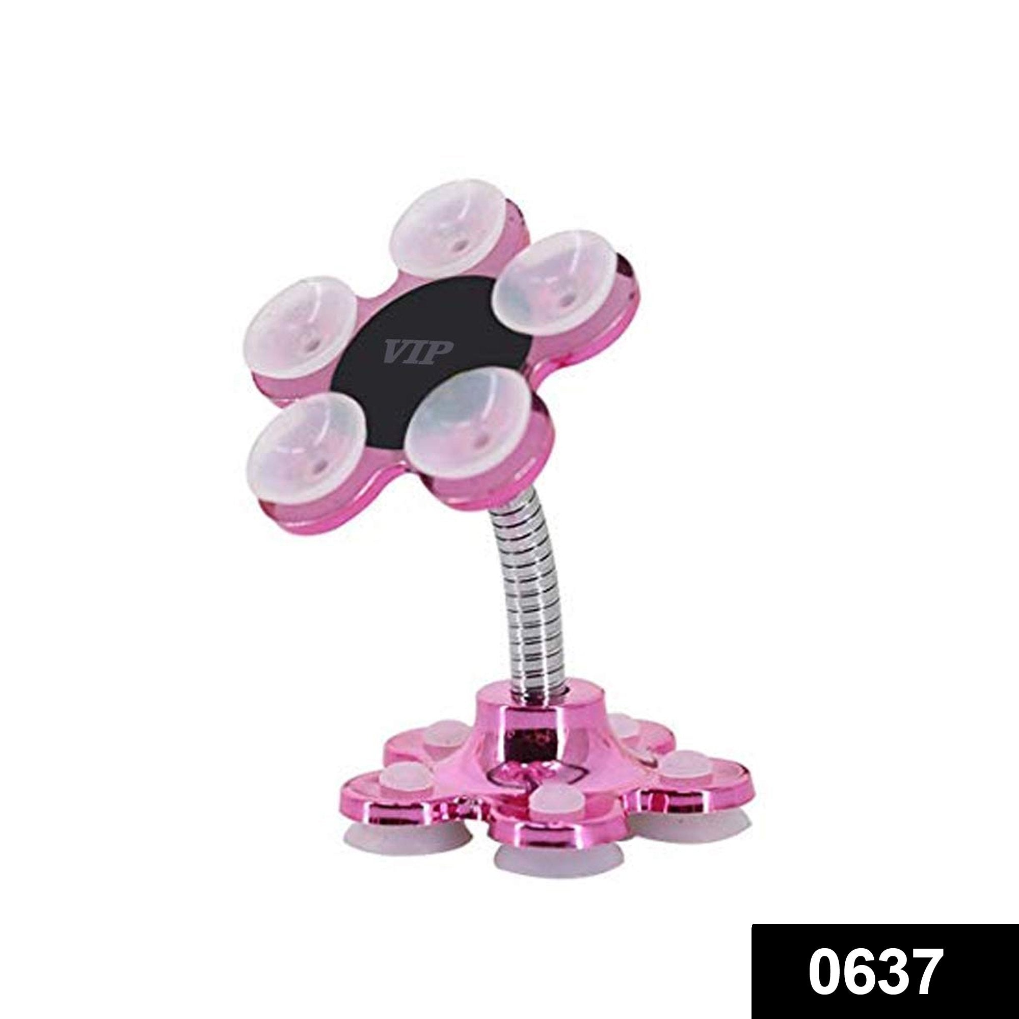 0637 -360 Rotatable Flower Shape Cellphone Holder Car & Mount Sucker Stand (Multicolored) - SkyShopy 0637 -360 Rotatable Flower Shape Cellphone Holder Car & Mount Sucker Stand (Multicolored) - SkyShopy